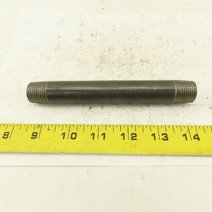 1/2" x 6" Schedule 40 Steel Welded Black Pipe Nipple Lot of 12