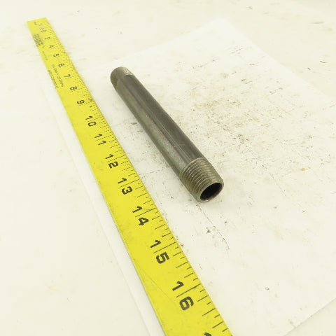 1/2" x 6" Schedule 40 Steel Welded Black Pipe Nipple Lot of 12