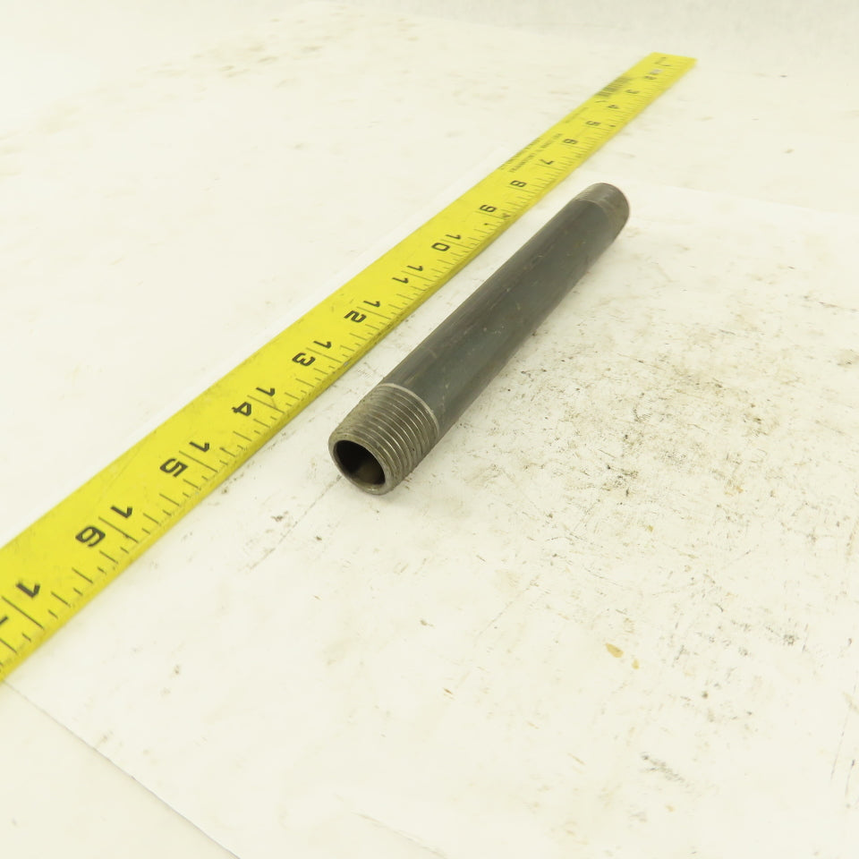 1/2" x 6" Schedule 40 Steel Welded Black Pipe Nipple Lot of 12