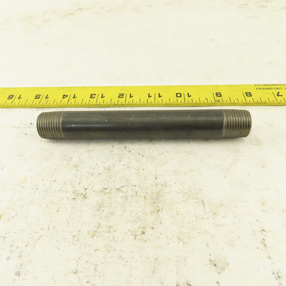 1/2" x 6" Schedule 40 Steel Welded Black Pipe Nipple Lot of 12
