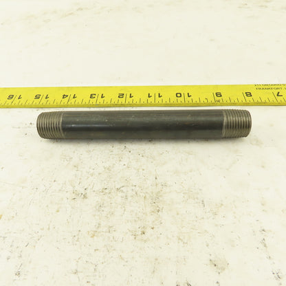 1/2" x 6" Schedule 40 Steel Welded Black Pipe Nipple Lot of 12