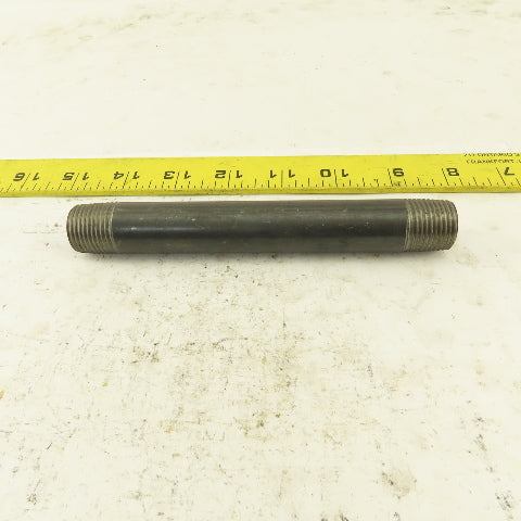 1/2" x 6" Schedule 40 Steel Welded Black Pipe Nipple Lot of 12