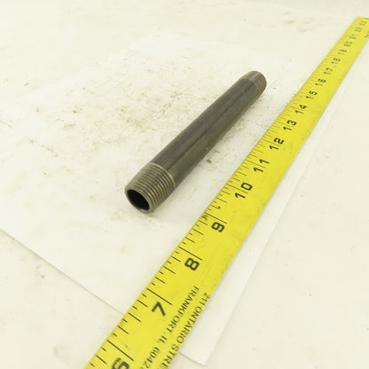 1/2" x 6" Schedule 40 Steel Welded Black Pipe Nipple Lot of 12