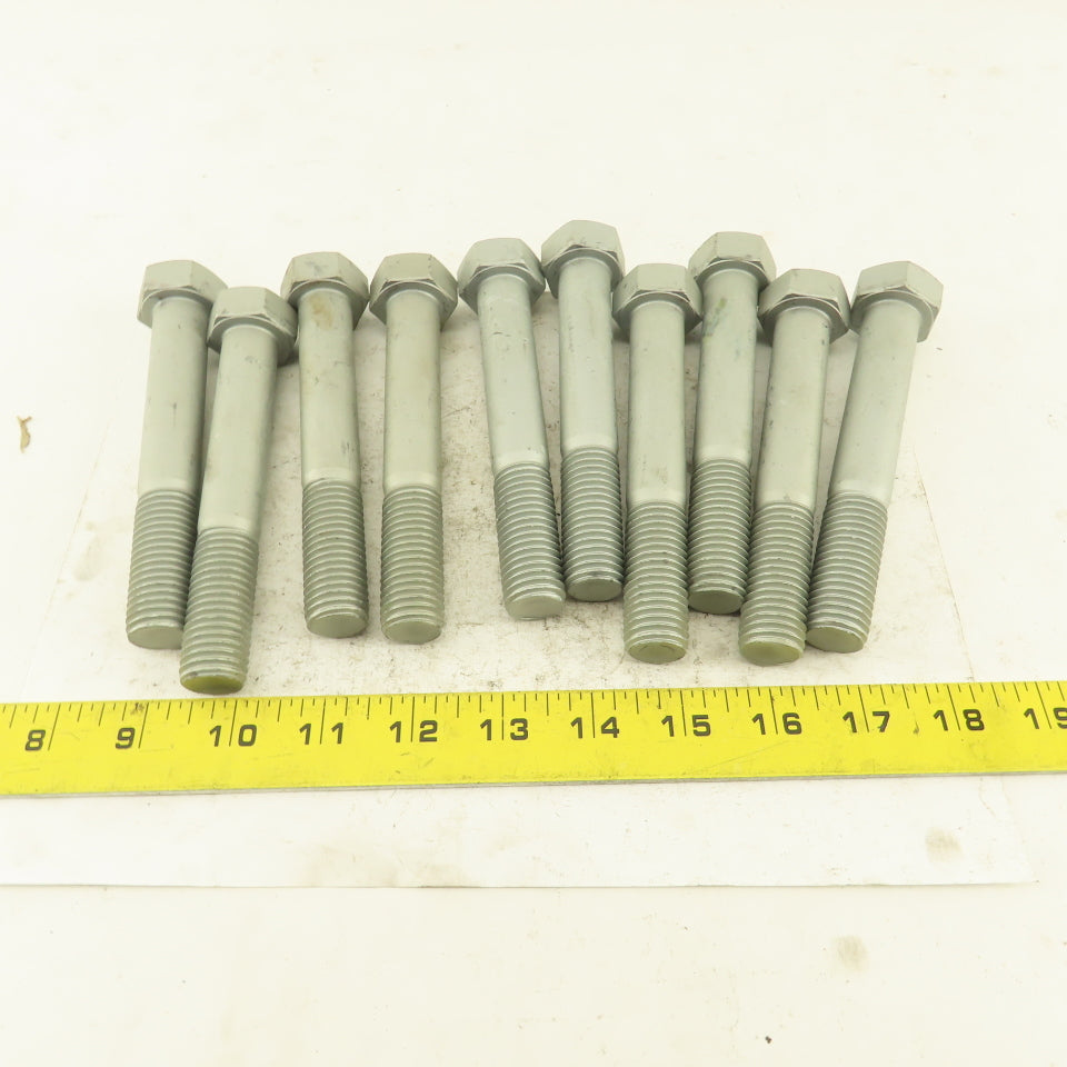 3/4-10 x 5" Grade 9 Hex Head Bolt 1-3/4" Thread Length Lot Of 10