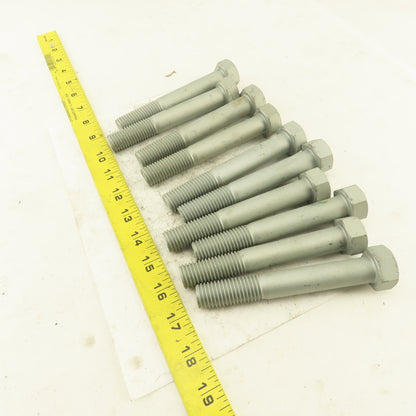 3/4-10 x 5" Grade 9 Hex Head Bolt 1-3/4" Thread Length Lot Of 10