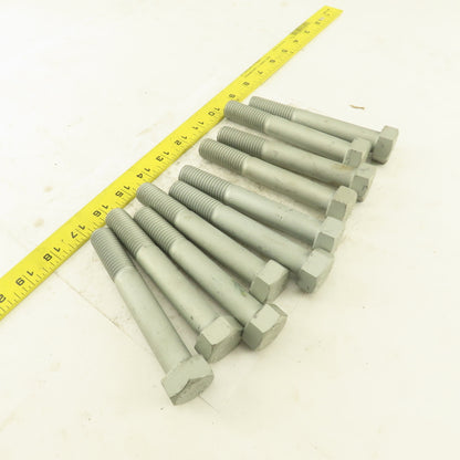 3/4-10 x 5" Grade 9 Hex Head Bolt 1-3/4" Thread Length Lot Of 10