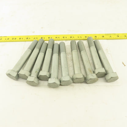 3/4-10 x 5" Grade 9 Hex Head Bolt 1-3/4" Thread Length Lot Of 10