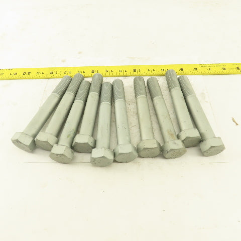3/4-10 x 5" Grade 9 Hex Head Bolt 1-3/4" Thread Length Lot Of 10