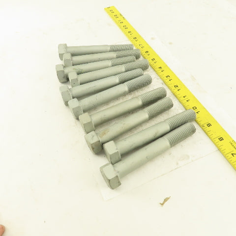 3/4-10 x 5" Grade 9 Hex Head Bolt 1-3/4" Thread Length Lot Of 10