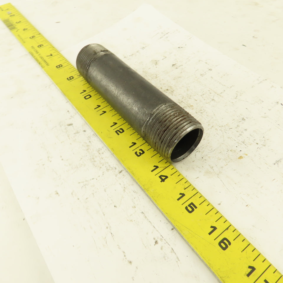 1" NPT Black Iron Pipe Nipple Mixed Lengths 5" 5-1/2" & 6" Lot/17