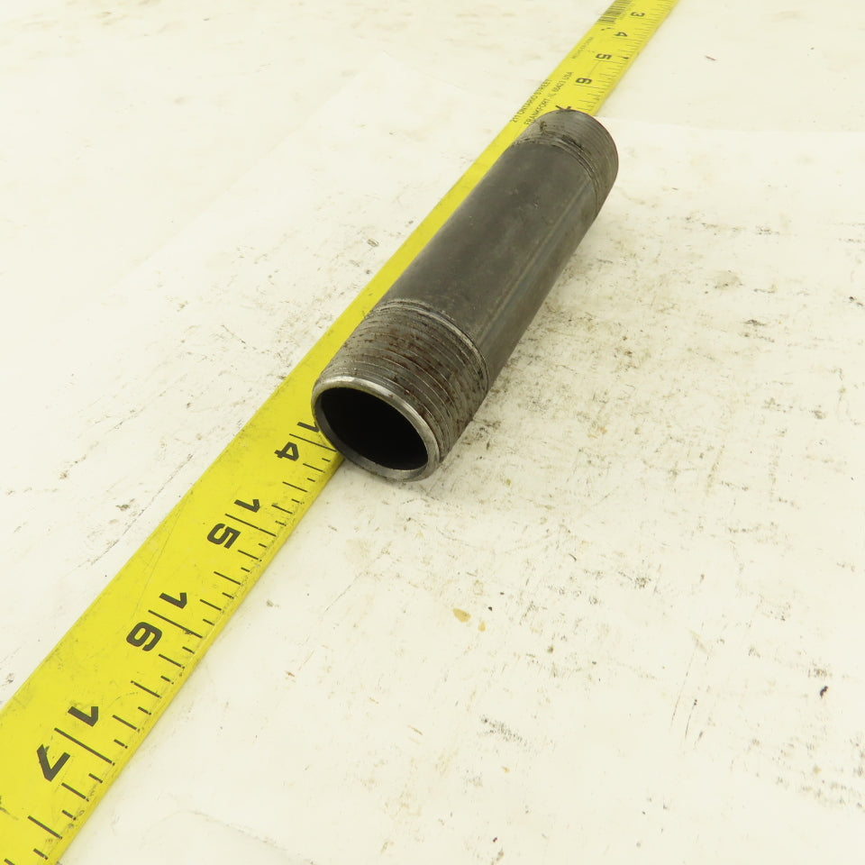 1" NPT Black Iron Pipe Nipple Mixed Lengths 5" 5-1/2" & 6" Lot/17