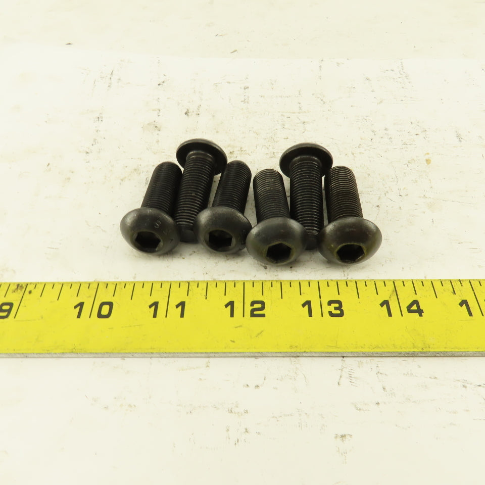 1/2-20 x 1-1/2" Button Head Cap Screw Lot Of 6