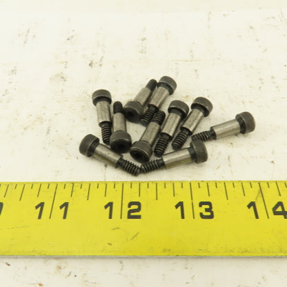 1/4" Shoulder Dia. X 1/2" Length #10-24 Hex Socket Shoulder Bolt Lot Of 10