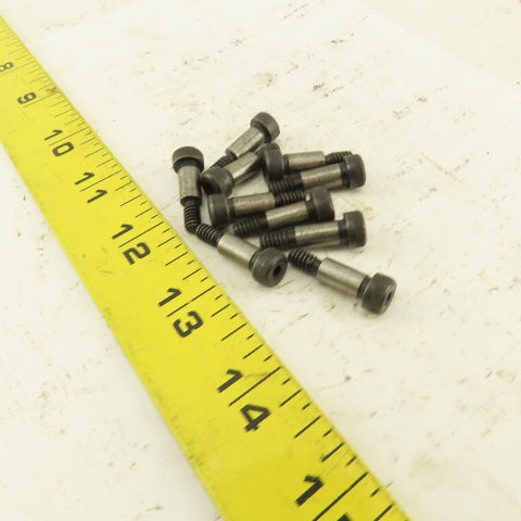 1/4" Shoulder Dia. X 1/2" Length #10-24 Hex Socket Shoulder Bolt Lot Of 10