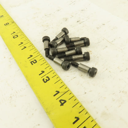 1/4" Shoulder Dia. X 1/2" Length #10-24 Hex Socket Shoulder Bolt Lot Of 10