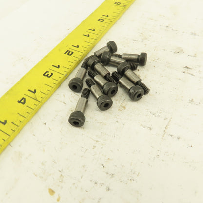 1/4" Shoulder Dia. X 1/2" Length #10-24 Hex Socket Shoulder Bolt Lot Of 10