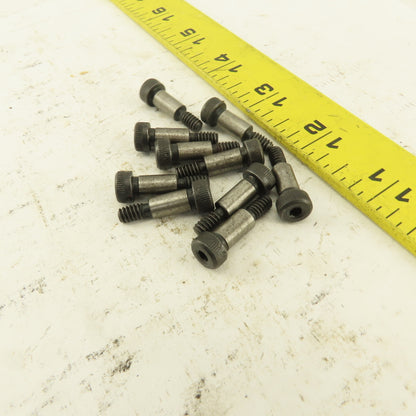 1/4" Shoulder Dia. X 1/2" Length #10-24 Hex Socket Shoulder Bolt Lot Of 10