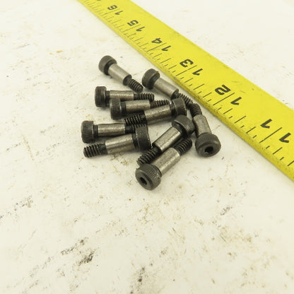 1/4" Shoulder Dia. X 1/2" Length #10-24 Hex Socket Shoulder Bolt Lot Of 10