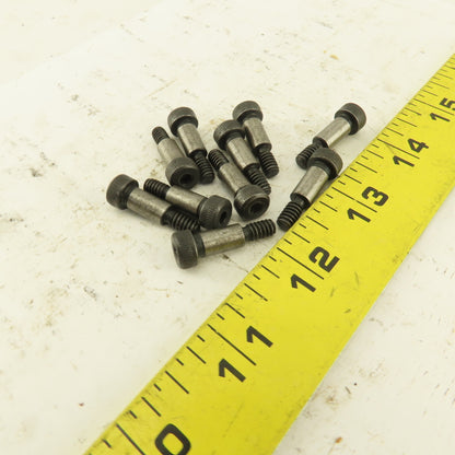 1/4" Shoulder Dia. X 1/2" Length #10-24 Hex Socket Shoulder Bolt Lot Of 10