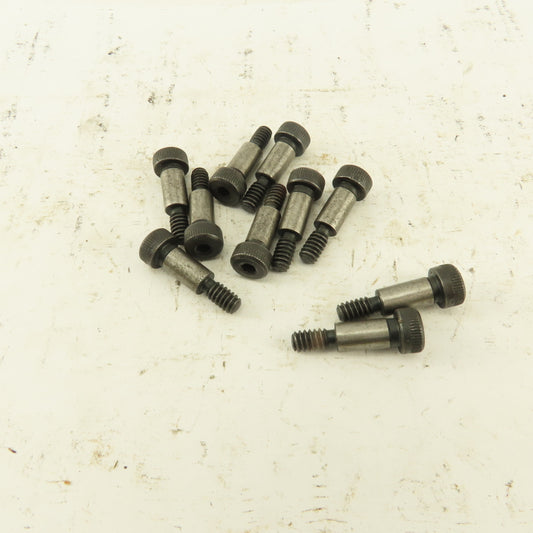 1/4" Shoulder Dia. X 1/2" Length #10-24 Hex Socket Shoulder Bolt Lot Of 10