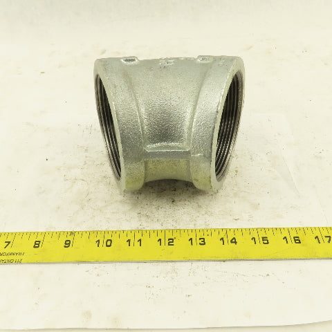3" NPT Galvanized 45° Elbow Pipe Fitting Plumbing