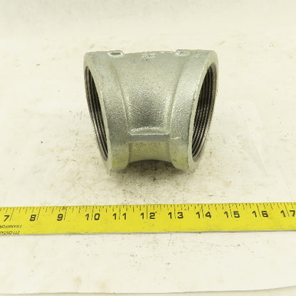 3" NPT Galvanized 45° Elbow Pipe Fitting Plumbing