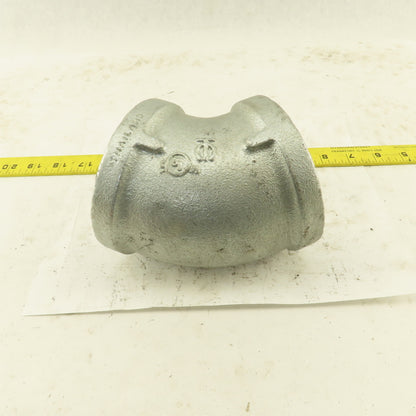 3" NPT Galvanized 45° Elbow Pipe Fitting Plumbing