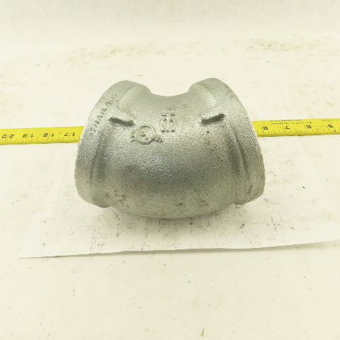 3" NPT Galvanized 45° Elbow Pipe Fitting Plumbing
