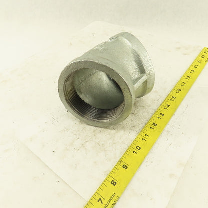 3" NPT Galvanized 45° Elbow Pipe Fitting Plumbing