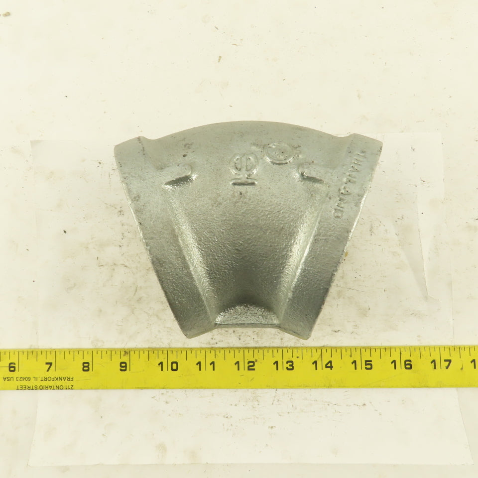 3" NPT Galvanized 45° Elbow Pipe Fitting Plumbing