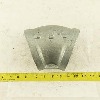 3" NPT Galvanized 45° Elbow Pipe Fitting Plumbing