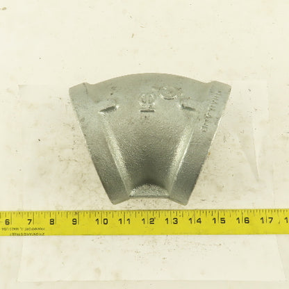 3" NPT Galvanized 45° Elbow Pipe Fitting Plumbing