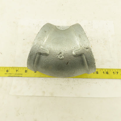 3" NPT Galvanized 45° Elbow Pipe Fitting Plumbing