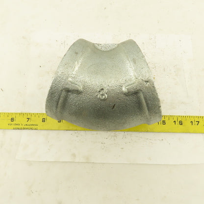 3" NPT Galvanized 45° Elbow Pipe Fitting Plumbing