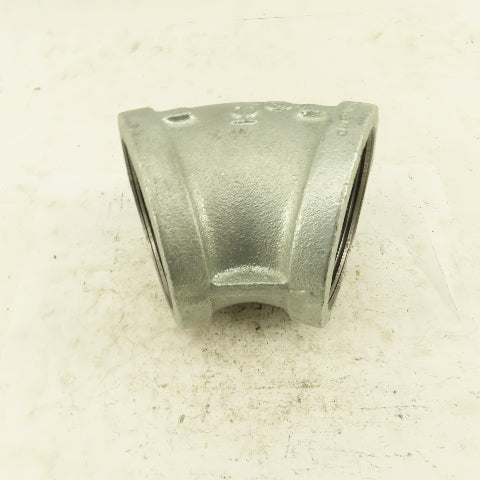 3" NPT Galvanized 45° Elbow Pipe Fitting Plumbing