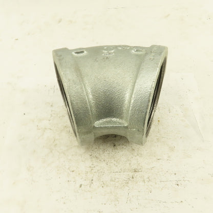 3" NPT Galvanized 45° Elbow Pipe Fitting Plumbing
