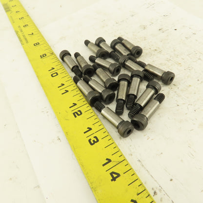 5/16" Shoulder Dia. X 3/4" Length 1/4-20 Hex Socket Shoulder Bolt Lot Of 17