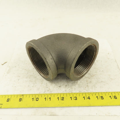 2-1/2" NPT Schedule 40 Class 150 Malleable Iron 90° Elbow Pipe Fitting Plumbing