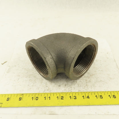 2-1/2" NPT Schedule 40 Class 150 Malleable Iron 90° Elbow Pipe Fitting Plumbing