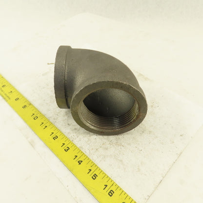 2-1/2" NPT Schedule 40 Class 150 Malleable Iron 90° Elbow Pipe Fitting Plumbing