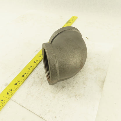 2-1/2" NPT Schedule 40 Class 150 Malleable Iron 90° Elbow Pipe Fitting Plumbing
