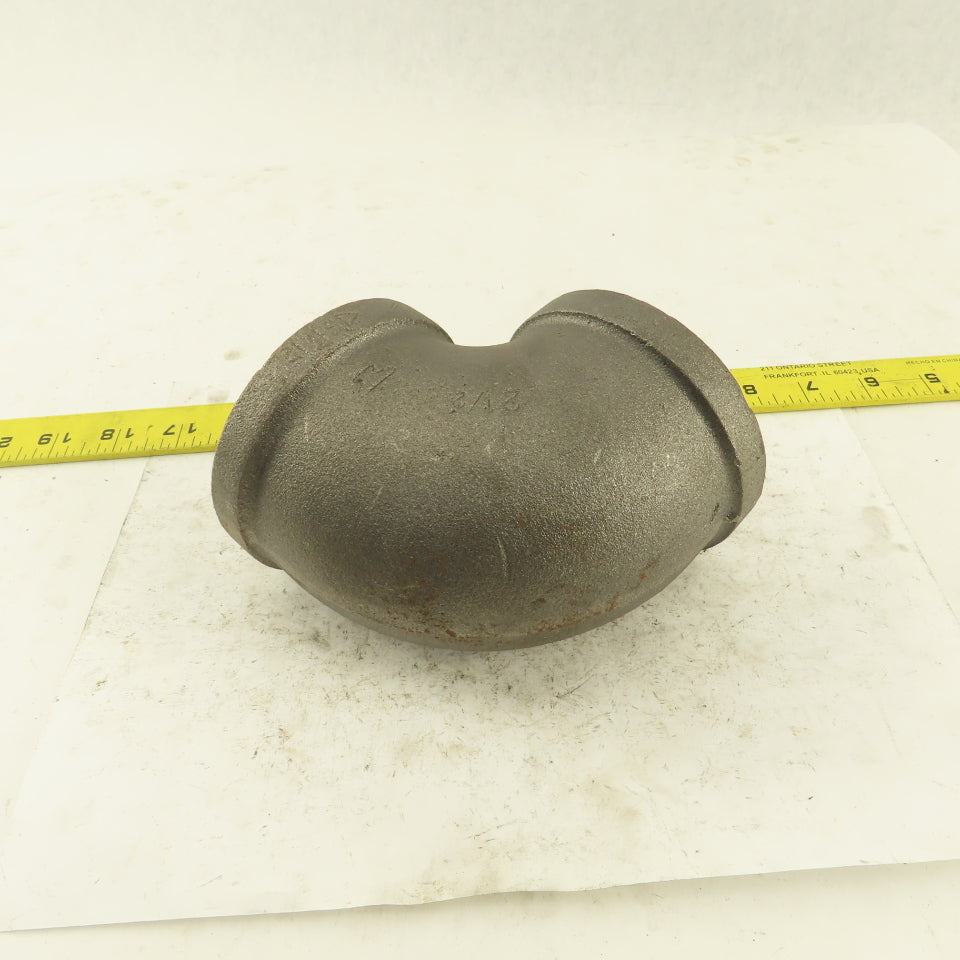 2-1/2" NPT Schedule 40 Class 150 Malleable Iron 90° Elbow Pipe Fitting Plumbing