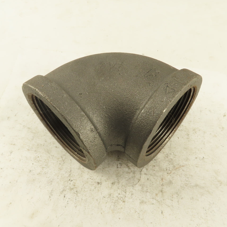 2-1/2" NPT Schedule 40 Class 150 Malleable Iron 90° Elbow Pipe Fitting Plumbing