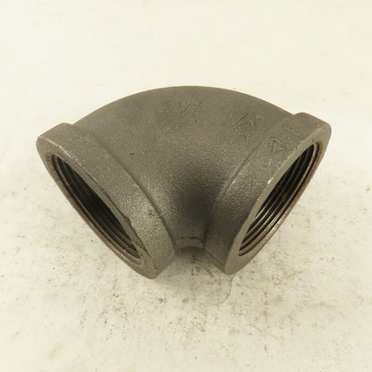 2-1/2" NPT Schedule 40 Class 150 Malleable Iron 90° Elbow Pipe Fitting Plumbing