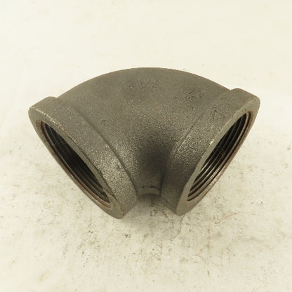 2-1/2" NPT Schedule 40 Class 150 Malleable Iron 90° Elbow Pipe Fitting Plumbing