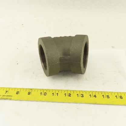 Ward 2" NPT Class 300 Malleable Iron 45° Elbow Black Pipe Fitting