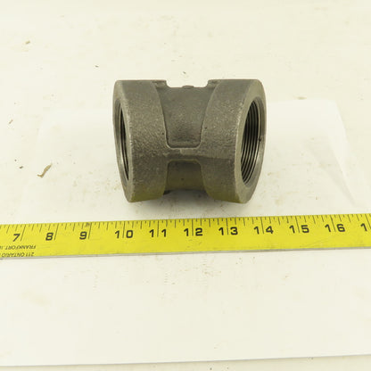 2" NPT Class 300 Malleable Iron 45° Elbow Black Pipe Fitting