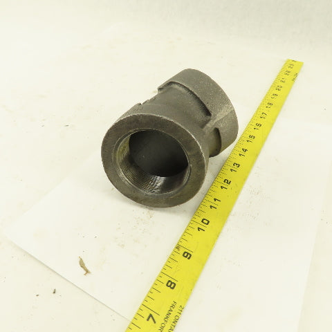 2" NPT Class 300 Malleable Iron 45° Elbow Black Pipe Fitting