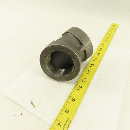 2" NPT Class 300 Malleable Iron 45° Elbow Black Pipe Fitting