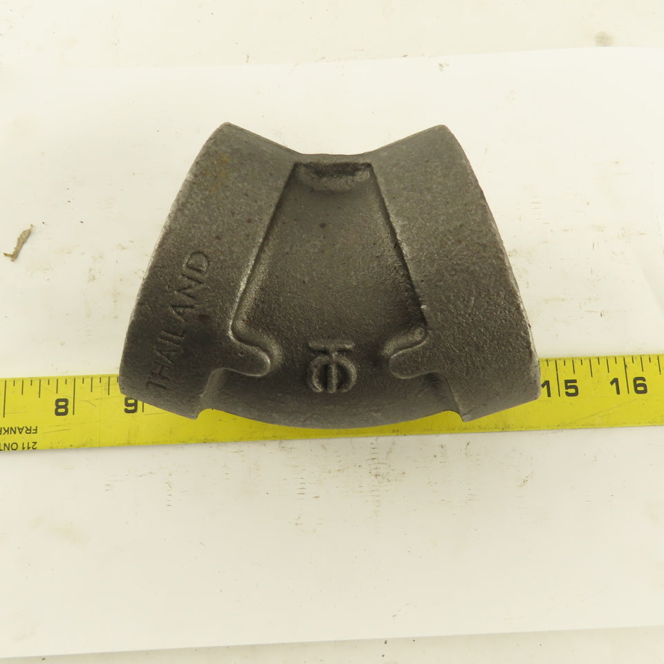 2" NPT Class 300 Malleable Iron 45° Elbow Black Pipe Fitting